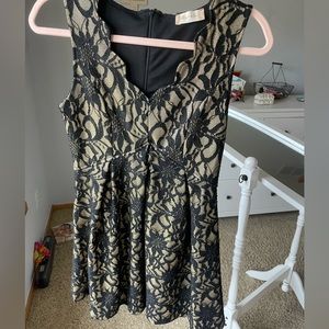 Altered State gold and black dress